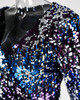 Glitter V-Neck Long Sleeve Sequins Bodycon Dress