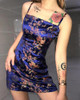 Satin Jacquard Cami Mini Dress