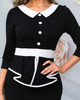 Colorblock Ruffles Bodycon Dress