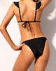 Ruffles Detail Tied Back Bikini Sets