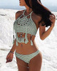 Halter Tassel Bikini Set