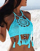 Halter Tassel Bikini Set