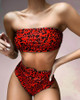 Leopard Print High Waist Bikini Sets