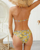 Halter Tropical Print Cutout Bikini Set