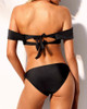 Off Shoulder Tied Back Bikini Sets