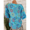 Plus Size Casual Printed Blouse