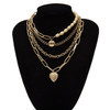 Multi Layered Pearl Choker Necklace