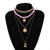 Multi Layered Pearl Choker Necklace