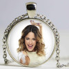 1pcs/lot Violetta Necklace & Pendant Cabochon Vintage Silver Chain Long Statement Necklaces Fine Jewelry HZ1