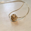 Dainty bead pendant necklace, Minimalist gold necklace, silver ball necklace, Layering Necklace, Gift for her, tiny bead pendant - AFN 106