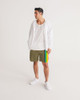 Love Olive Green Masculine Jogger Shorts