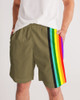 Love Olive Green Masculine Jogger Shorts