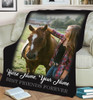 FOREVER BEST FRIENDS HORSE PERSONALIZED BLANKET