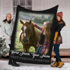 FOREVER BEST FRIENDS HORSE PERSONALIZED BLANKET