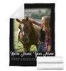 FOREVER BEST FRIENDS HORSE PERSONALIZED BLANKET