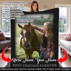 FOREVER BEST FRIENDS HORSE PERSONALIZED BLANKET
