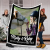 FOREVER BEST FRIENDS COW PERSONALIZED BLANKET