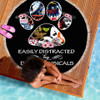 EASILY DISTRACTED BY DOGS AND MUSICALS BEACH/PICNIC BLANKET