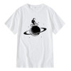 100% cotton short sleeve funny  space design Men t shirt