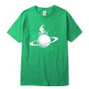 100% cotton short sleeve funny  space design Men t shirt