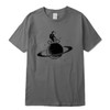 100% cotton short sleeve funny  space design Men t shirt