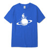100% cotton short sleeve funny  space design Men t shirt