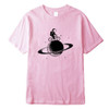 100% cotton short sleeve funny  space design Men t shirt