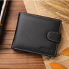 Men Wallets Short Bifold Business Leather Wallet