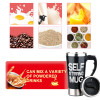 Self-stirring Coffee Stainless Steel Thermal Mug