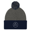 Pom Pom Knit Cap