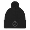 Pom Pom Knit Cap