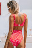 Strawberry Girl Red Polka Dot Belted One-Piece Swimsuit