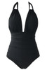 KEEP SECRETS HALTER ONE-PIECE SWIMSUIT