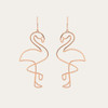 Golden Flamingo Earrings Trending Jewelry