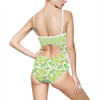 One-piece Swimsuit Green Leaf