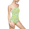 One-piece Swimsuit Green Leaf