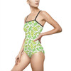 One-piece Swimsuit Green Leaf