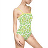 One-piece Swimsuit Green Leaf