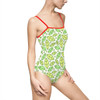 One-piece Swimsuit Green Leaf