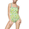 One-piece Swimsuit Green Leaf