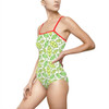 One-piece Swimsuit Green Leaf