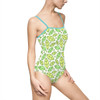 One-piece Swimsuit Green Leaf