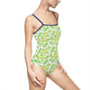 One-piece Swimsuit Green Leaf