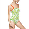 One-piece Swimsuit Green Leaf