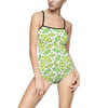 One-piece Swimsuit Green Leaf