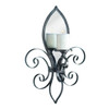 Fleur-De-Lis Wall Scounce With Mirror