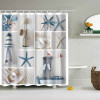 New Colorful Eco-friendly Beach Conch Starfish Shell Polyester  High Quality Washable Bath Decor Shower Curtains New Colorful Eco-friendly Beach Conch Starfish Shell Polyester  High Quality Washable Bath Decor Shower Curtains