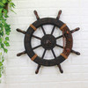 Wood Mediterranean Ship Wooden rudder helm Ship Anchor antique home decor wall decoration  vintage room decoration accessories