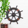Wood Mediterranean Ship Wooden rudder helm Ship Anchor antique home decor wall decoration  vintage room decoration accessories