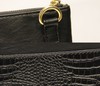 Alligator Embossed Executive Crossbody Clutch